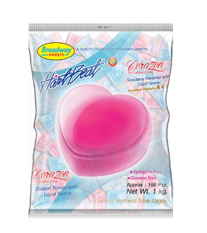 Hart Beat Corazon Love Candy Strawberry & Cocktail 1 kg